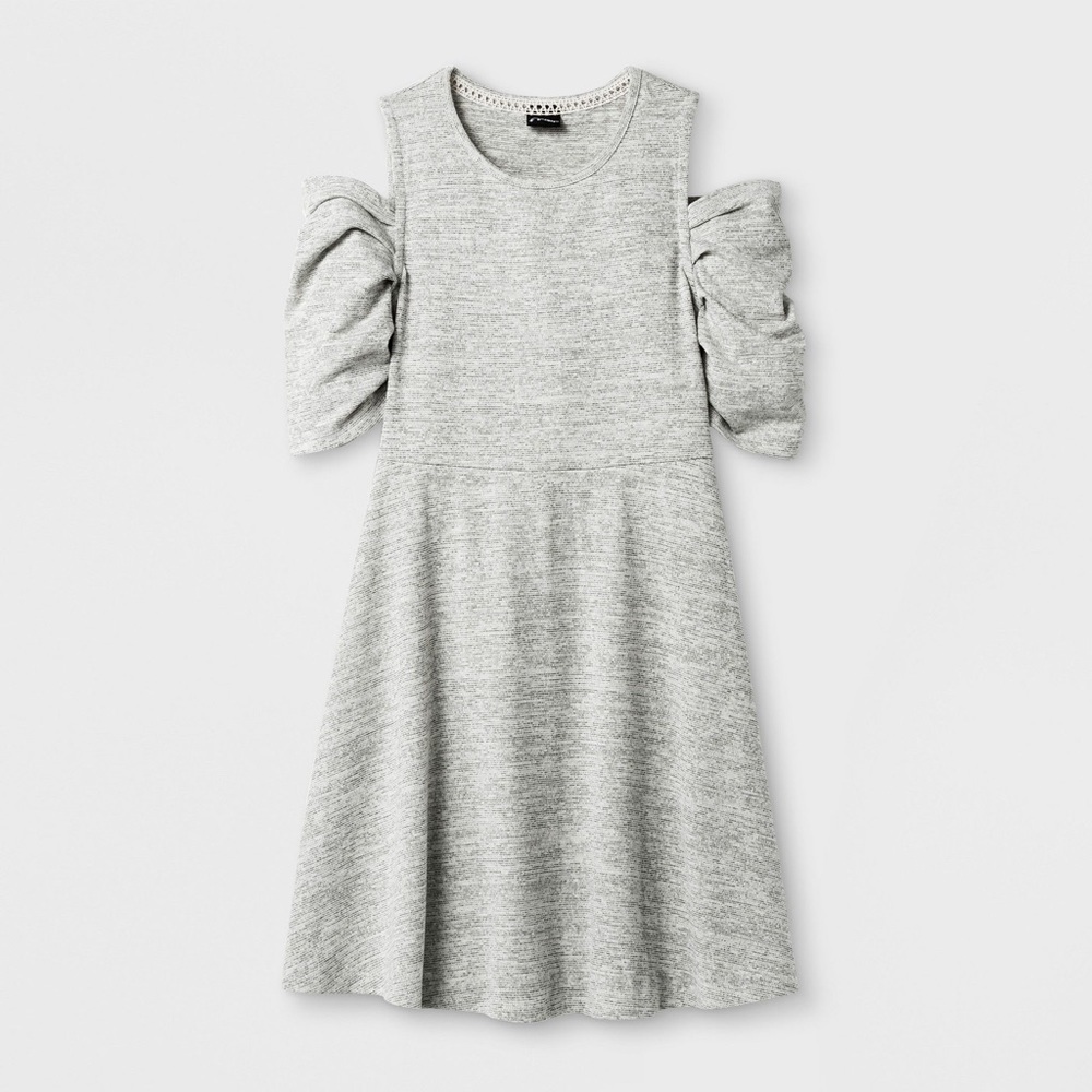 Art Class Cold Shoulder Sweater Dress